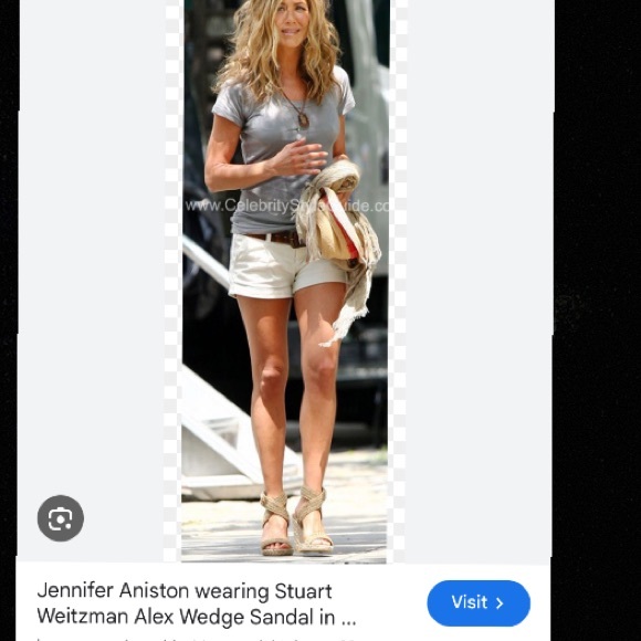 Stuart Weitztman Alex Crochet Ankle Strap Wedge Sandal Espadrille Swamp size 11 - Picture 2 of 12